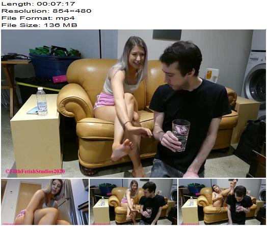Filth Fetish Studios  Mistress Corinne  A Glass Full Of Foot Sweat preview