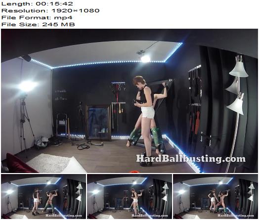 Hard Ballbusting  Miss Lana  Kicking with new Shoes preview