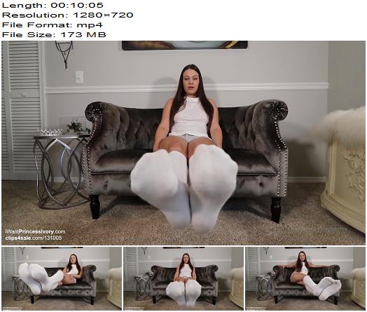 Princess Ivory  Long Distance Sock JOI preview