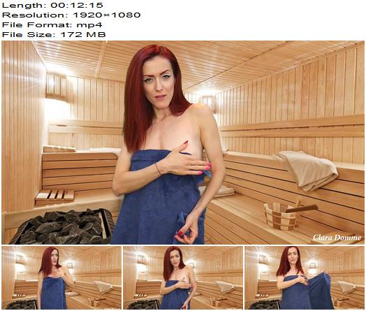 ClaraDomme  Sauna Humiliation preview