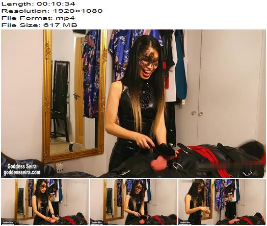 Asian Mistress Goddess Seira CBT for a mummified slave preview