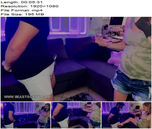 BeastsCage  Pregnant Ballbusting With Ree Calico preview
