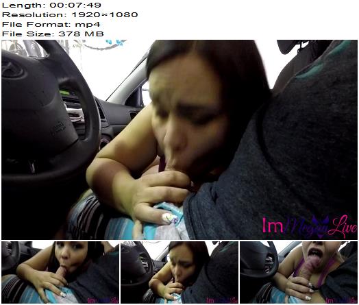 ImMeganLive  A Risky  Sloppy CAR WASH Blowjob preview