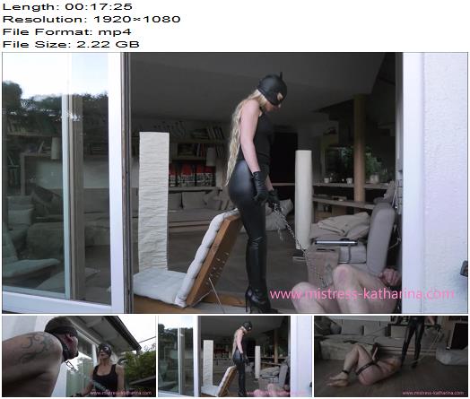 Institute of Discipline  Slapping the sloppy Bootlicker by Mistress Katharina  German language no subtitles preview