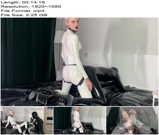 Linda Splice White Catsuit Strapon preview