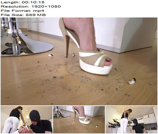 Madame Marissa  Human ashtray licks the ash from my shoe soles preview