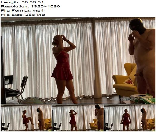 Mistress Sandra Candid session vid Ball busted in latex preview