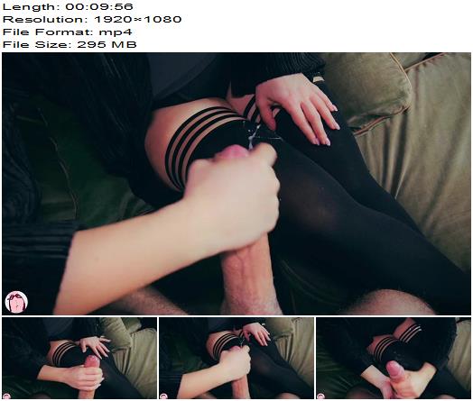 Parannanza Femdom Handjob  Ruining Him Over And Over On My Stocking preview