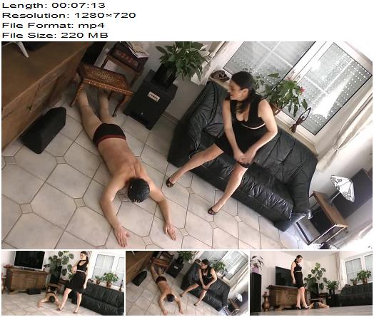 Boot Heel Worship CBT Humiliation  Hands Trampled And Whipped  Lady Katharina preview