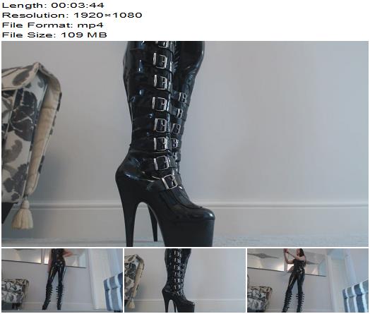 Dominatrix Victoria Black  New Boots Tease preview