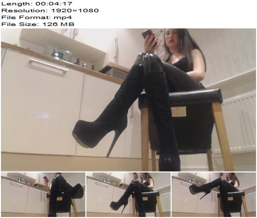 Dominatrix Victoria Black  Worship My Boots Whilst I Ignore You Slave preview