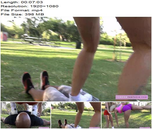 Femdom Fantasia  Trampling At The Park Starring Rapture and Queen Jennifer Marie preview