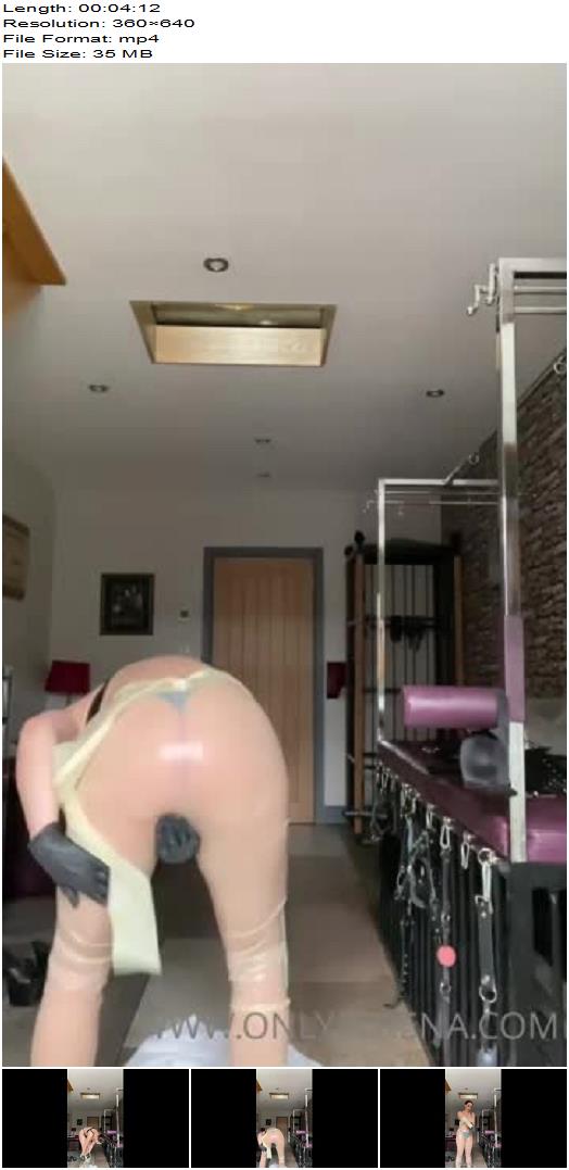 Gynarchy Goddess Getting Into My New Transparent Latex Catsuit preview