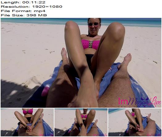ImMeganLive  PUBLIC FOOTJOB ON THE BEACH preview