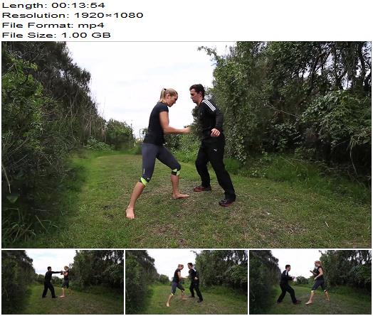 Karate Trample Femdom Girls Michelle Mixes Muay Thai with Karate preview