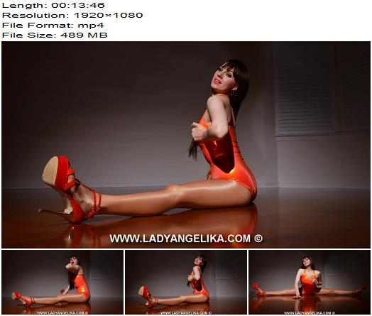 Lady Angelika  Worship Me In My Shiny And Tight Spandex Leotard preview