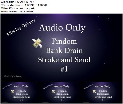 Miss Ivy Ophelia  Audio Only Findom Bank Drain Joi preview
