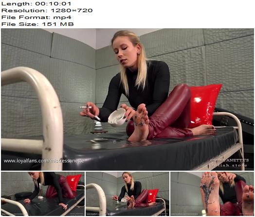 Mistress Anette  Your job as a foot cleaner preview
