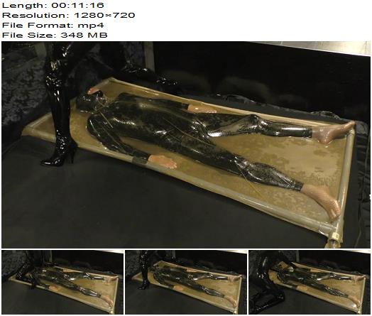 Mistress Kira  Rubber human bed Human furniture Rubber vacuum bed preview