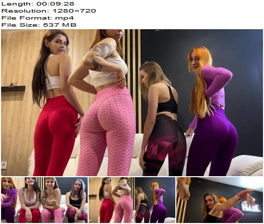 Petite Princess FemDom  Worship the Mistresses Butts and Follow Their JOI  Group POV Ass Worship Femdom preview