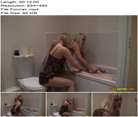 PureCFNM  Cum In The Bath  Jessica Pressley and Karlie Simon preview