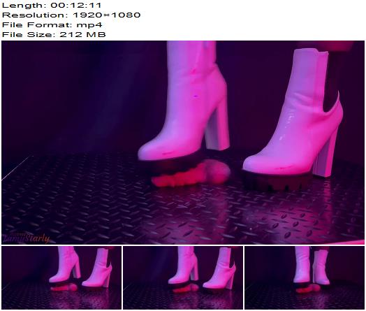 Tamy Starly  A TooHard Bootjob in White Ankle Tank Boots preview