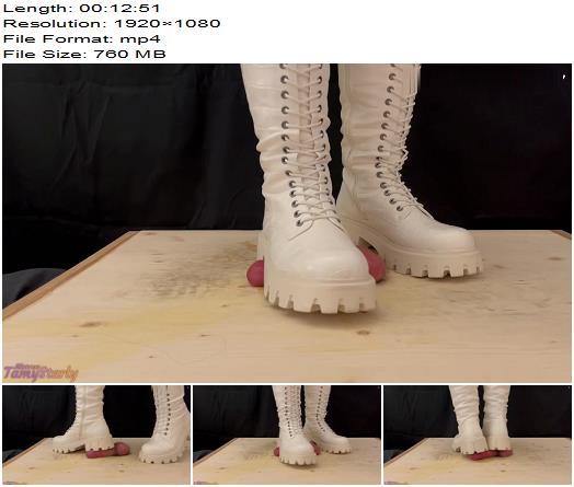 Tamy Starly  Painful Close CBT in White Boots Close Version preview