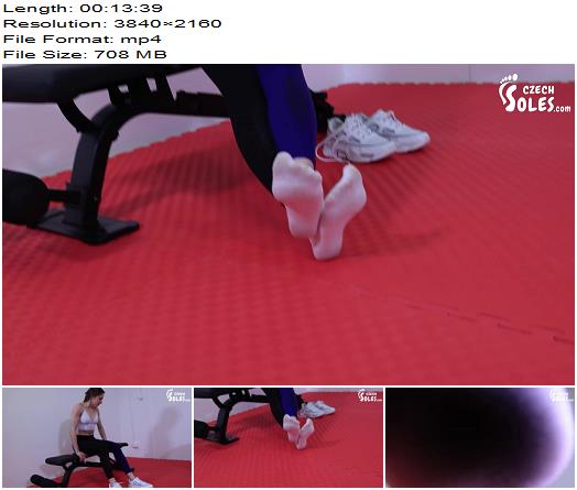 Czech Soles  POV gym perv has to smell her sweaty socks preview