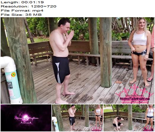 Goddess Taylor Knight  Public Ball Busting Competition preview