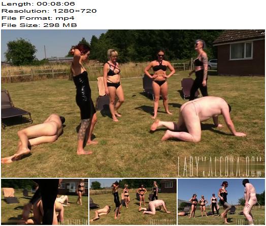 Lady Valeska Ballbusted in the Garden preview