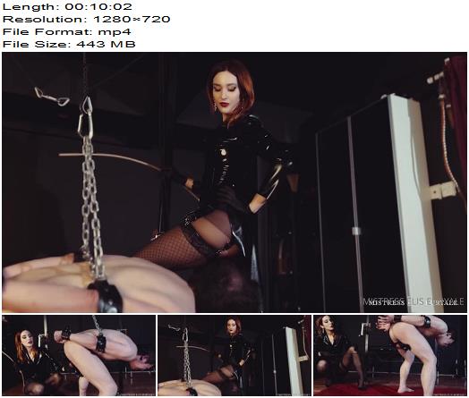 Mistress Elis Euryale  Severe Balls Caning in Bondage preview