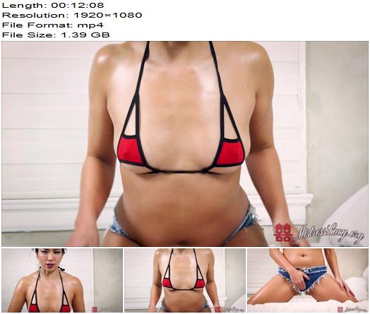 Mistress Lucy Khan  Micro Bikini Sissy Transformation Tease preview