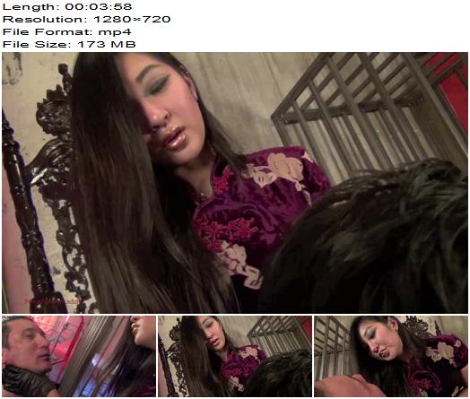 Asian Cruelty  CONQUERED BY HER SPIT AND SLAPS Starring Queen Darla HD Version preview