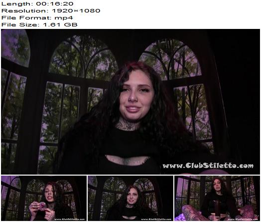 Club Stiletto Mistress Mercy Tell Me you want to be My Anal Whore POV preview