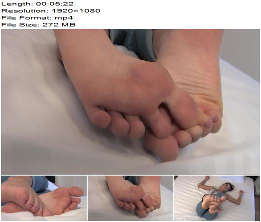 FeetJeans  This beauty will watch you taking care of her feet preview