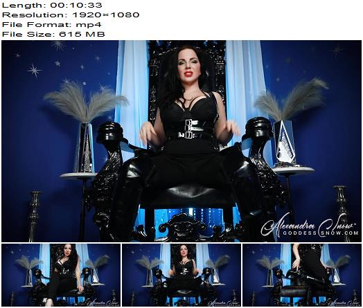 Goddess Alexandra Snow  Denied Boot Slave preview