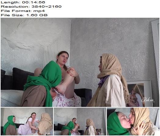 Goddess Valeria  Two Muslim slave girls gives in to temptation for my beauty 4K preview