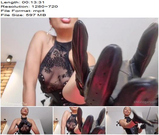 Lady Mahogany  Tie Your Balls And Start Cruel Play With Your Tiny Cock And Balls  MAHOGANYQEN preview