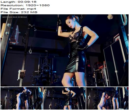 Mistress Elis Euryale  Severe ballbusting for a foot addict preview