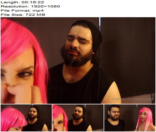 SadisticQueen  15 Minutes of EXTREME Spit Humiliation preview