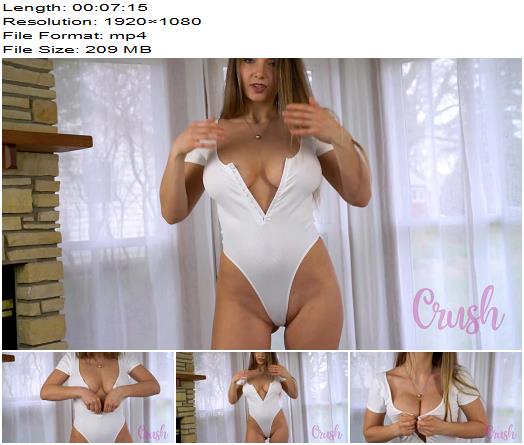 Xenia Crushova  White Body Suits Try On preview