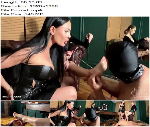 FetishChateauStudio  Foot worship slave for Evilwoman and Lady Lu preview