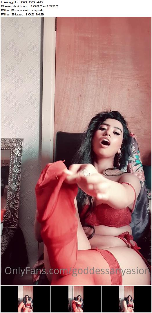 Goddess Anya Sion Red Stockings Fetish preview