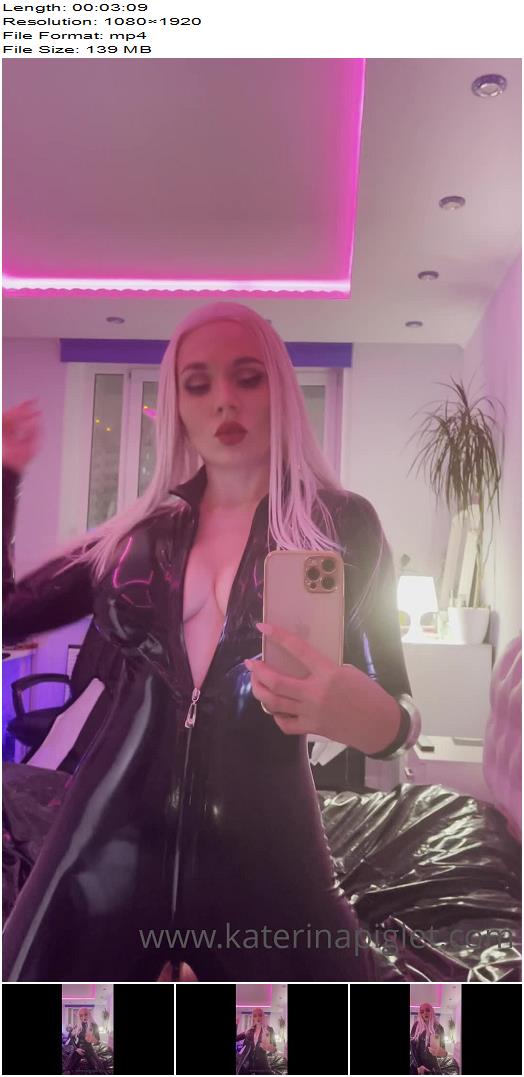Katerina Piglet  In Black Catsuit preview