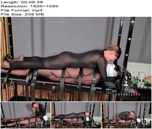 Lady Valeska Teased in Nylons preview