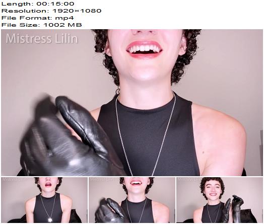 Lilin Leather  Femdom Glove Slave Teasing  Edging JOI preview