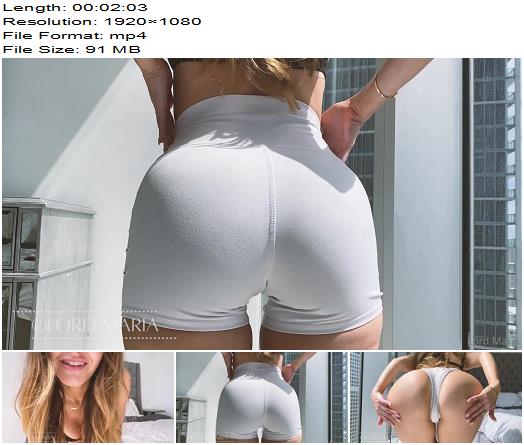 Lord Maria  Tight White Yoga Shorts Try Not To Cum preview