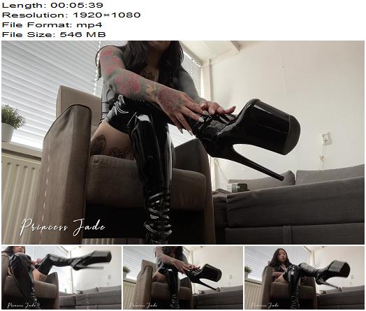 Princess Jade  8 inch Pleaser Boots Worship preview