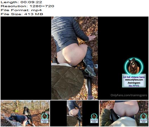 Training Zero  Valentines Day Outdoor Public Woodland Pegging Femdom FLR Mistress Dominatrix Surprise preview