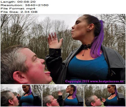 Brat Princess 2  Natalya  Fart and Ashtray Slave Used Outside preview